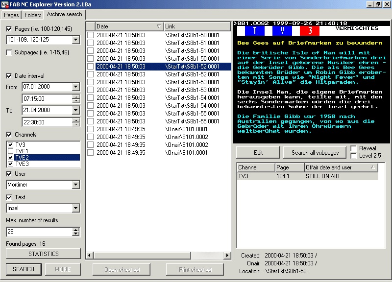 FAB NC Explorer Version 2.18a